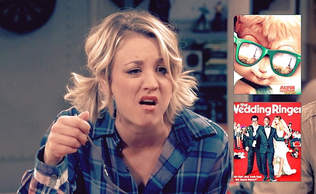 Kaley Cuoco recibe un Razzie, por una ardilla y una mala novia