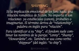 Shipping, Ship, OTP | Diccionario Seriéfilo
