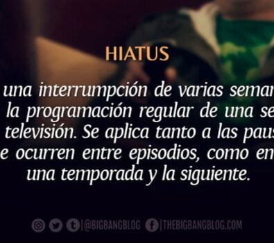 Diccionario Seriéfilo: Hiatus